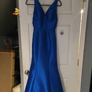 Sherri Hill Vibrant Blue Evening Gown